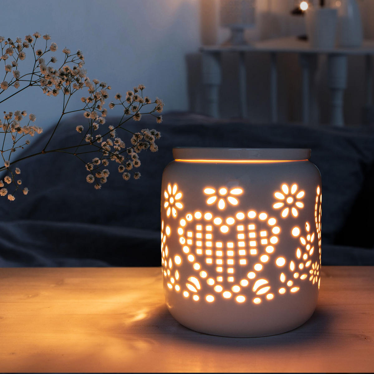 DUFTLAMPE - Weiß, Keramik (14.5/22/14.5cm)