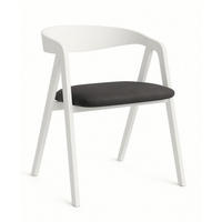 STUHL Weiss Leon - Weiß, Holzwerkstoff (55.5/73/55.5cm) - Sepro Meble