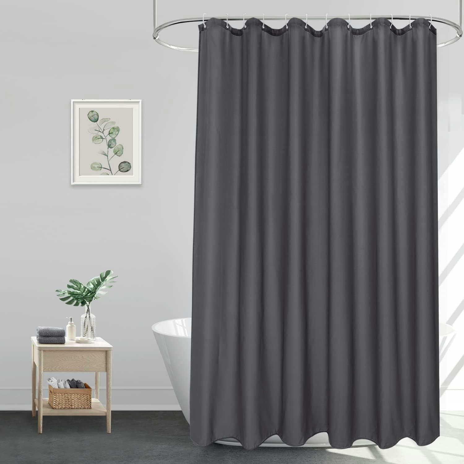 DUSCHVORHANG Dunkelgrau 180 x 220 cm - Anthrazit, Textil (180/220cm)