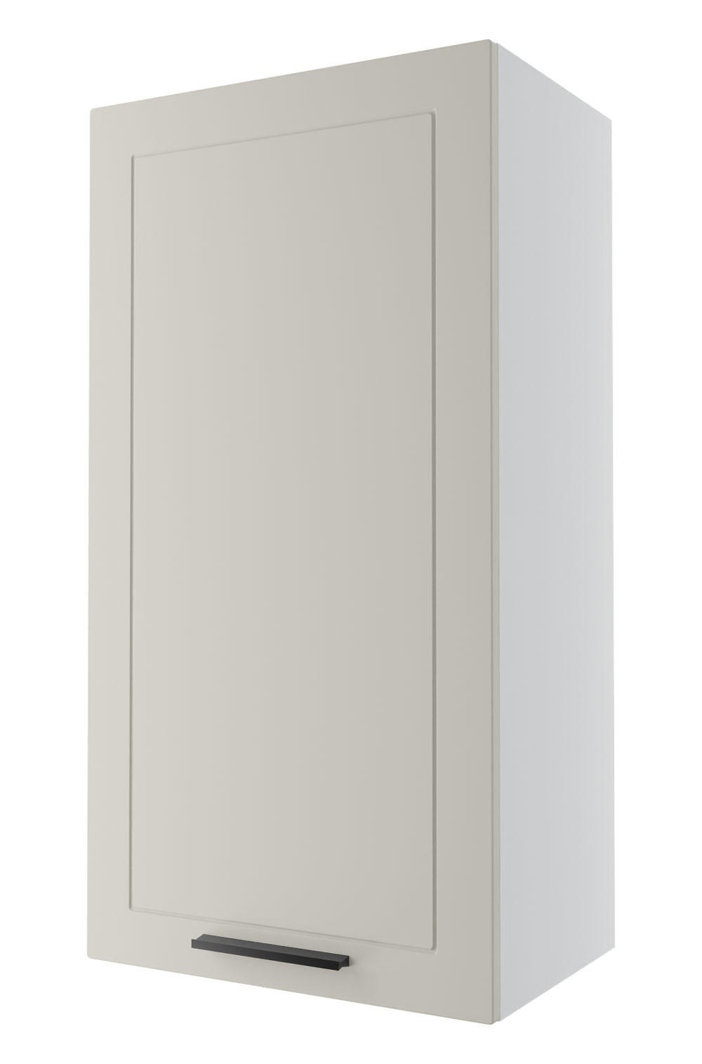 KÜCHENHÄNGESCHRANK Kvantum W4/60/1 Vanille Matt / Weiß Matt 60 / 32,5 / 96cm - Creme/Weiß, Holz/Holzwerkstoff (60/96/32.5cm) - Feldmann-Wohnen
