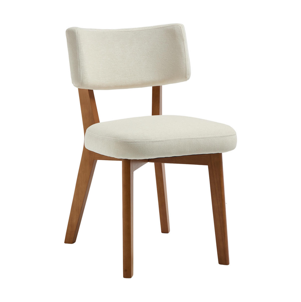 VIERFUSSSTUHL 54,5/47/77 cm beige aus Holz mit Polsterung - Beige, Holz (47/77/54.5cm) - OKWISH