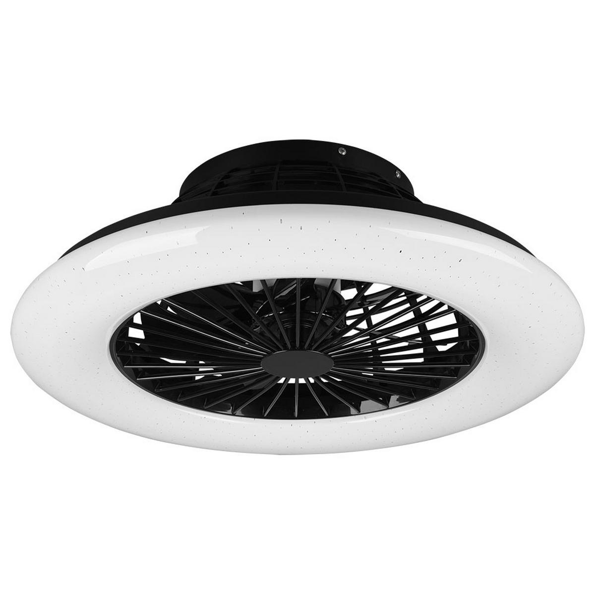 LED DECKENLEUCHTE STRALSUND Schwarz Kunststoff - Schwarz, Kunststoff (50/50/16cm)