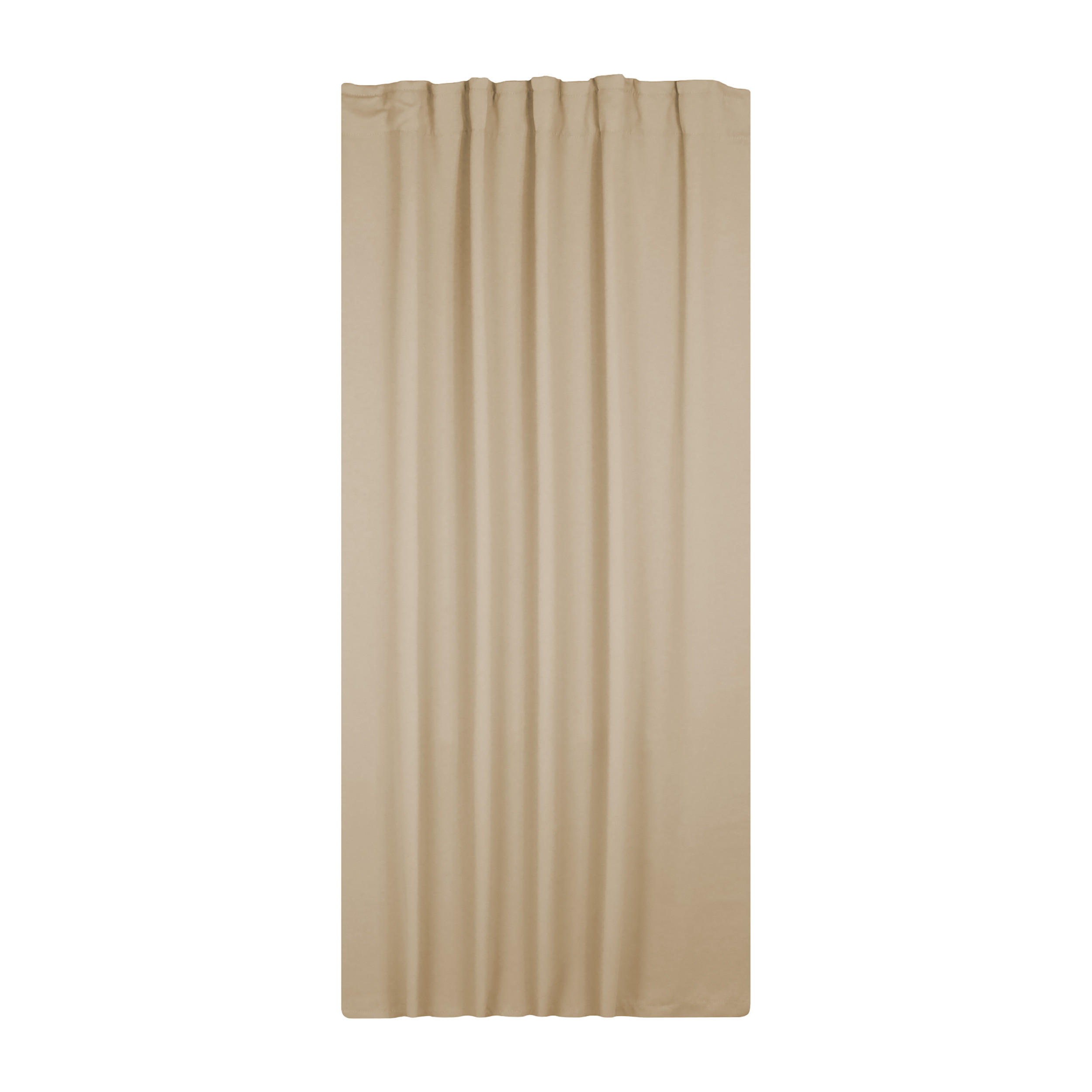 VERDUNKELUNGSVORHANG Kräuselband 140/245 cm Beige Sand - Sandfarben, Textil (140/245cm) - TiborTex