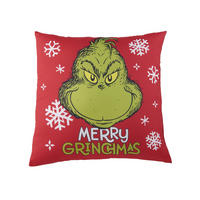 ZIERKISSEN The Grinch Rot 40 x 40 cm - Rot, Textil (40/40/10cm) - United Labels