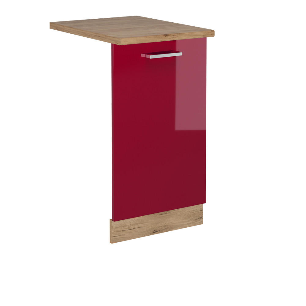 DISKMASKINENS FRONTPANEL R-Line R&ouml;d h&ouml;gblank 45 cm , AP Oak R&ouml;d, Honungsek 81.8/45/60 cm