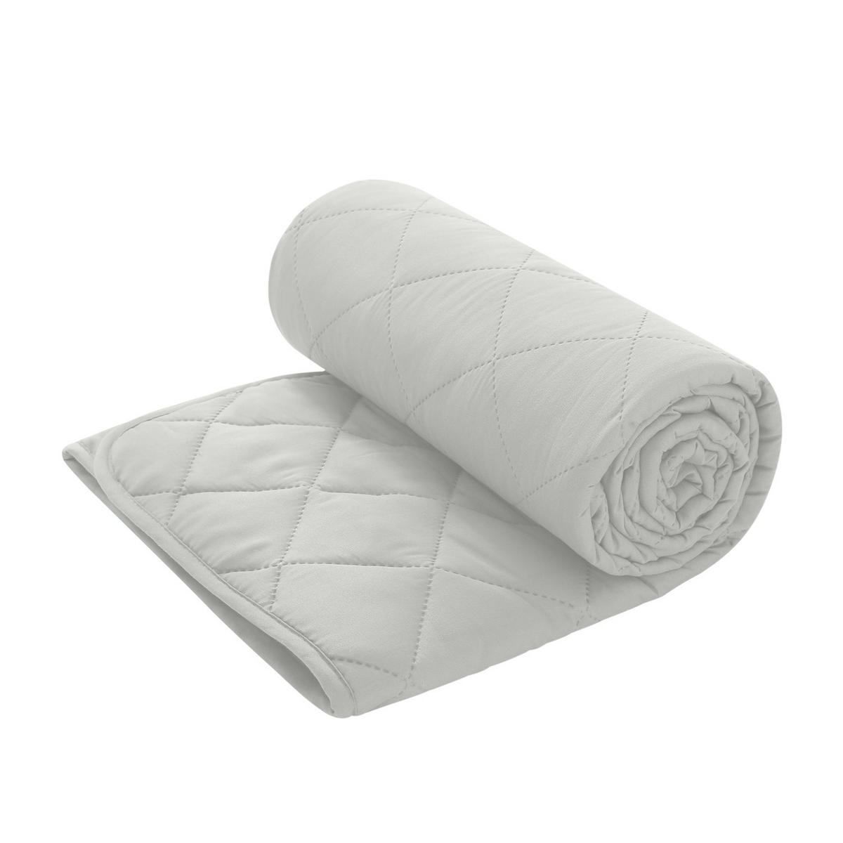 KINDER-SOMMERBETT Steppbett wollweiß - Weiß, Textil (135/200cm) - wometo