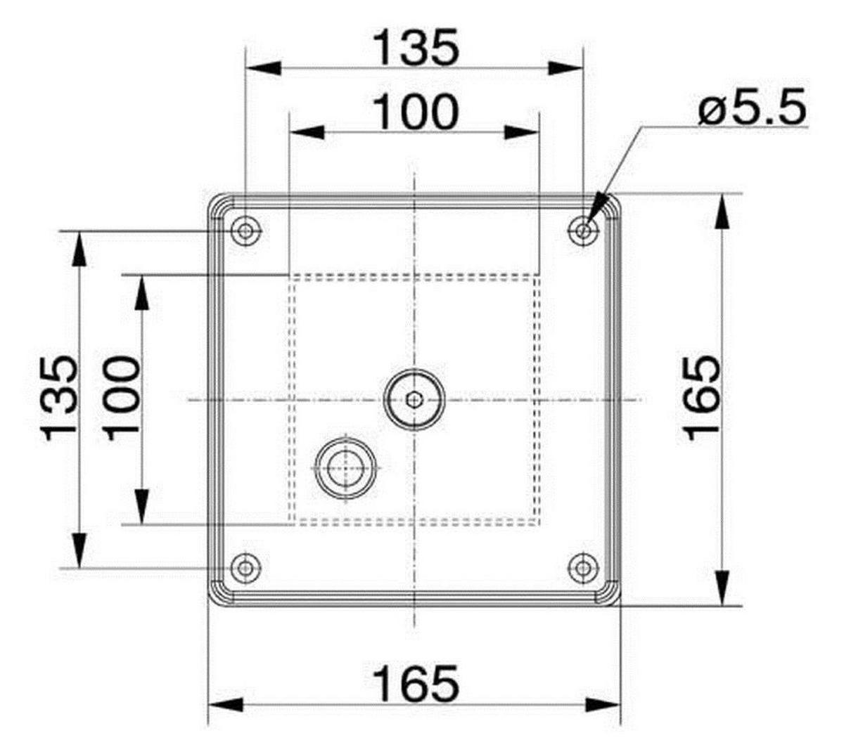 TISCHBEIN Jumbo 110cm Stützfuß Edelstahloptik höhenverstellbar + 5mm Traglast 250 kg - Edelstahlfarben, Metall (10/110/10cm)