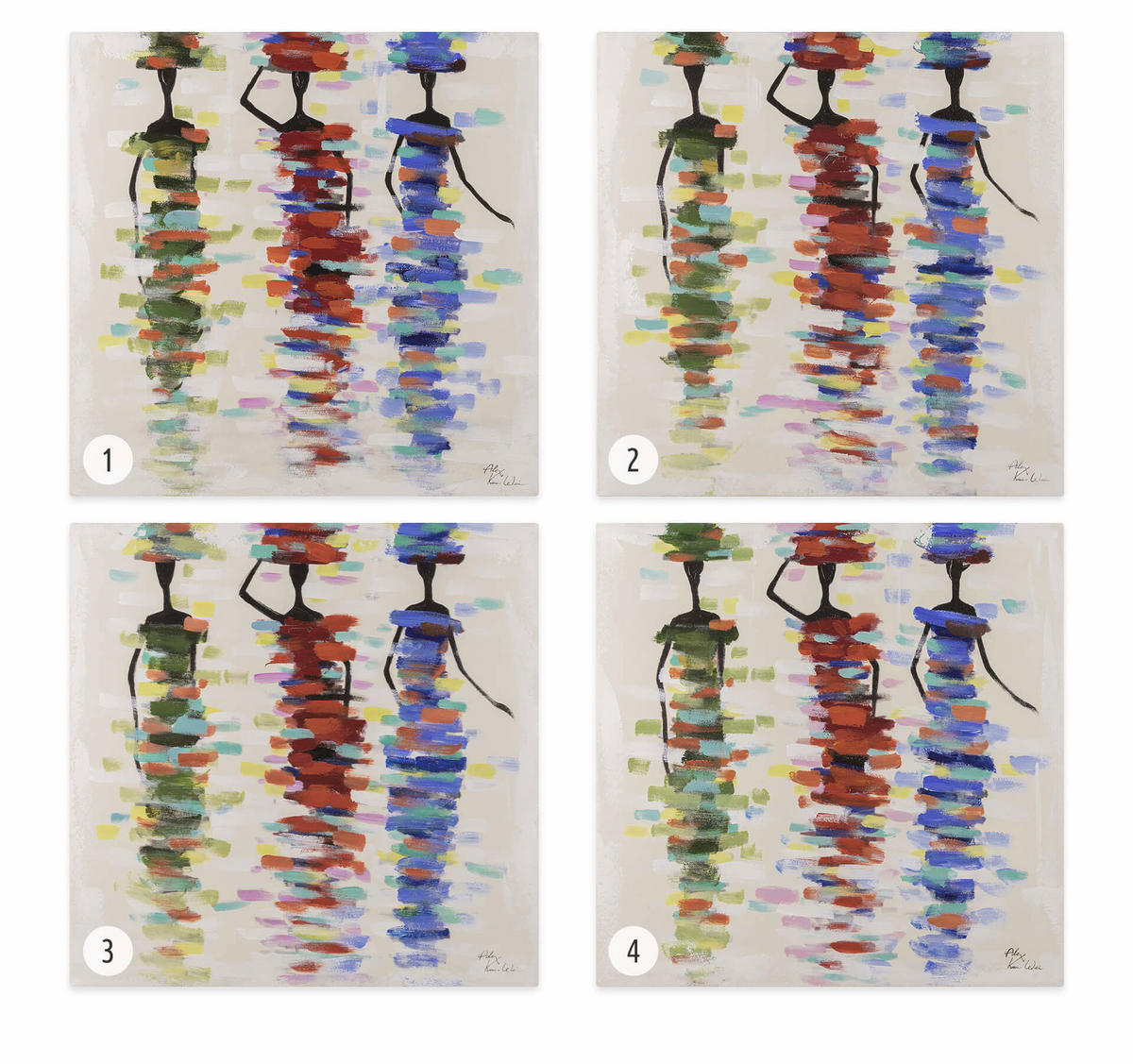 ACRYLBILD HANDGEMALT 60/60 cm - Beige, Holz/Textil (60/60cm) - KUNSTLOFT