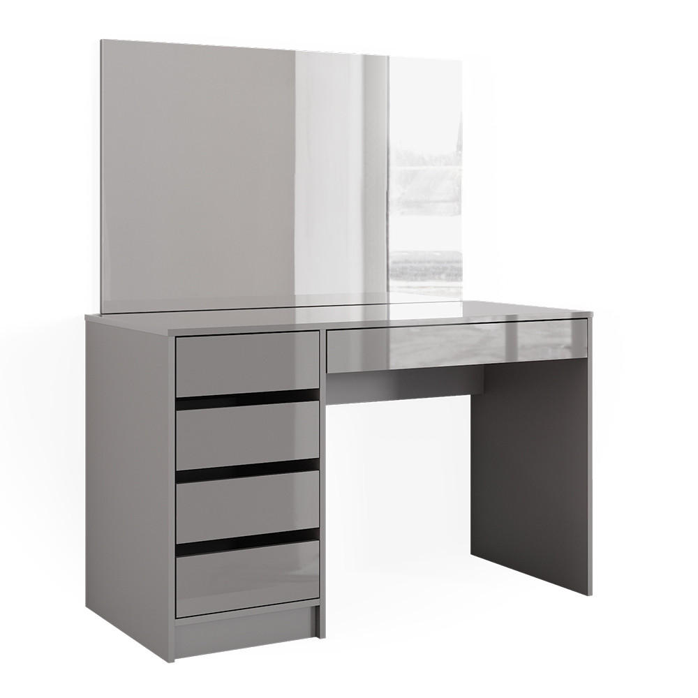 SCHMINKTISCH Sherry Grau 120 cm - Grau, Holzwerkstoff (120/75/55cm) - Vicco