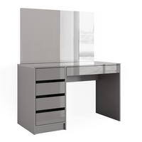 SCHMINKTISCH Sherry Grau 120 cm - Grau, Holzwerkstoff (120/75/55cm) - Vicco