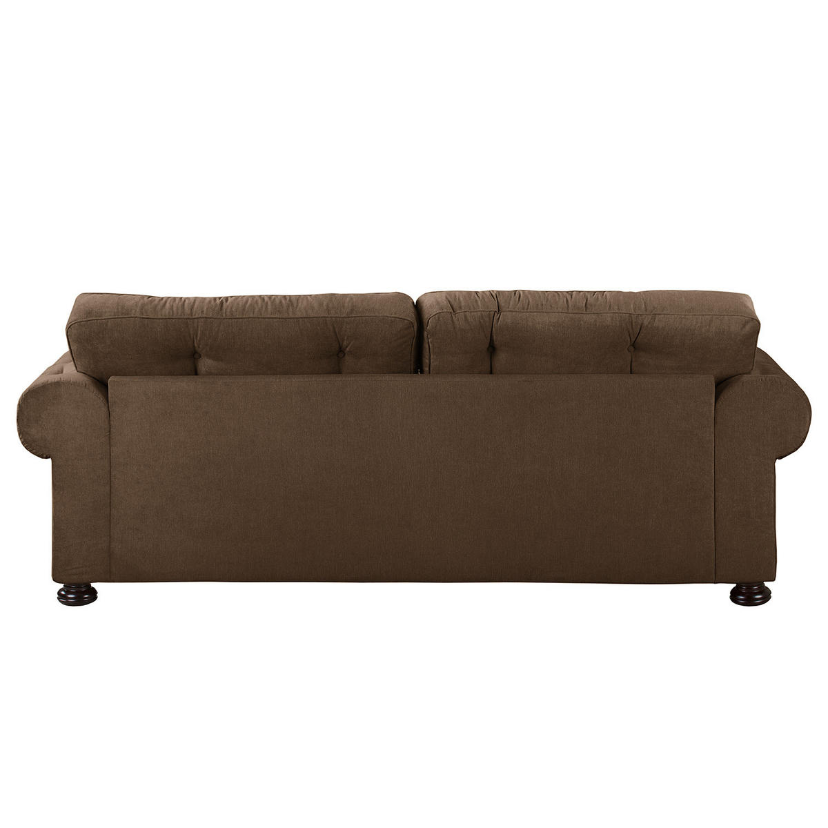 3-SITZER SOFA - Microfaser - Braun, Textil (250/93/100cm) - home24