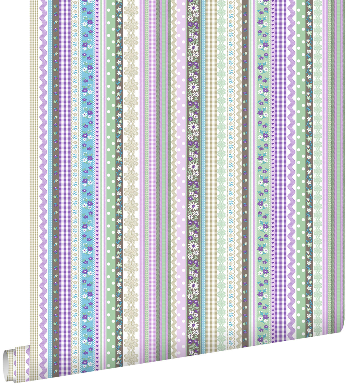 TAPETE Schleifen 53 cm x 10.05 m - Lila, Papier (53/0.1cm) - ESTAhome