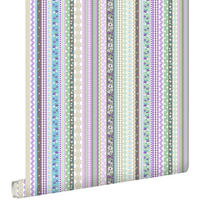 TAPETE Schleifen 53 cm x 10.05 m - Lila, Papier (53/0.1cm) - ESTAhome