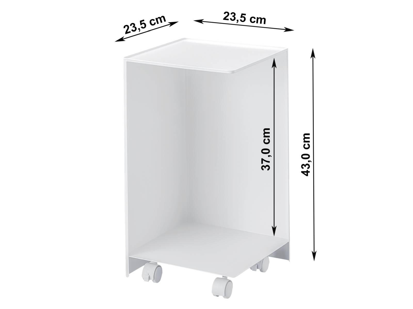 TOILETTENPAPIER-AUFBEWAHRUNG Tower weiß 23/43/23 cm - Weiß, Metall (23/43/23cm) - Yamazaki