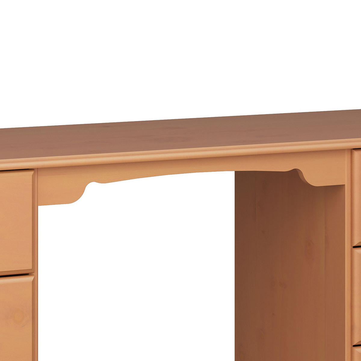 KONSOLENTISCH Nilon 139/40/76 cm - Kirschbaumfarben, Holz/Textil (40/139/76cm) - ebuy24