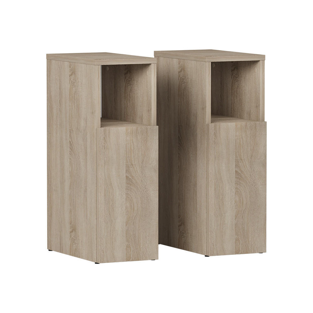 NACHTTISCH Enton Sonoma 2er set - Sonoma Eiche, Holzwerkstoff (20/59.5/35cm) - Vicco