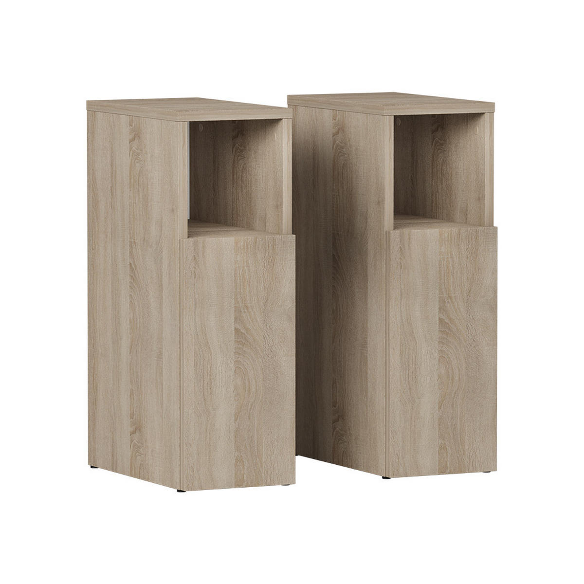 NACHTTISCH Enton Sonoma 2er set - Sonoma Eiche, Holzwerkstoff (20/59.5/35cm) - Vicco