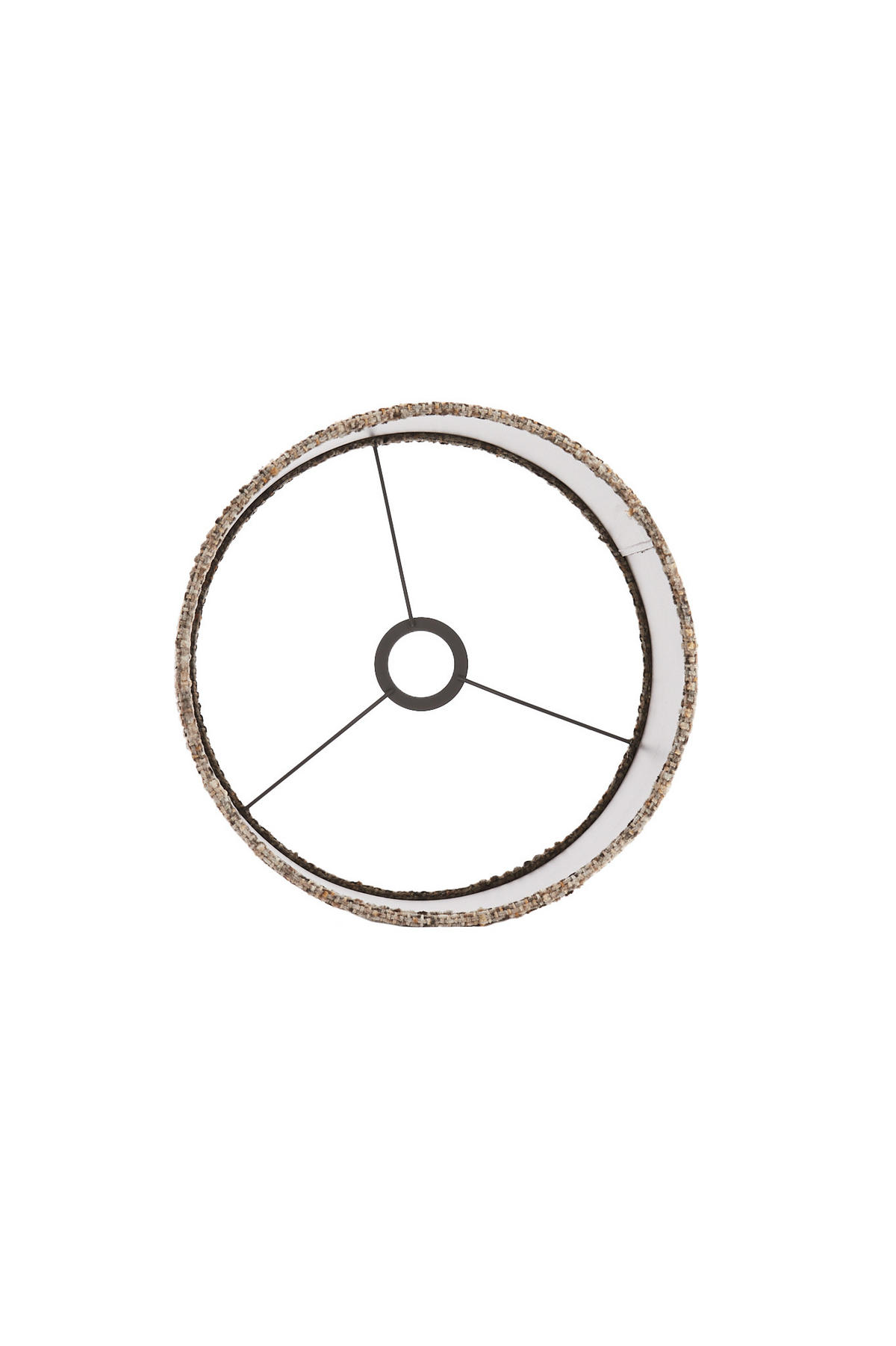 LAMPENSCHIRM Osire Grau 30/30/32 cm - Grau, Textil (30/30/32cm) - Light & Living