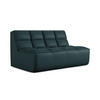 2-SITZER-SOFA Kunstleder Blau - Blau/Petrol, Leder/Kunststoff (160/75/93cm) - Makamii