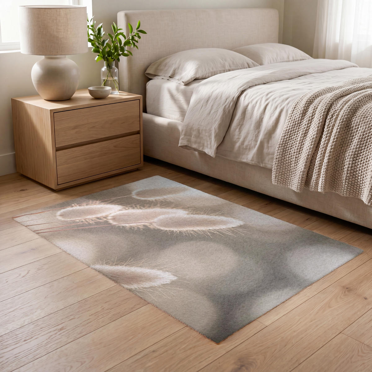 KOBERCE - Chvostoskok - Biely - Slnečné svetlo - 120x80 cm - béžová, textil/plast (120/0.4cm) - OnlyWow