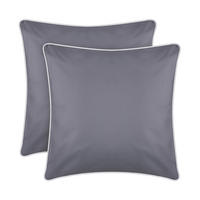 OUTDOORKISSEN 45x45 cm wasserabweisend Dunkelgrau 2er-Pack - Dunkelgrau, Kunststoff (45/45cm)