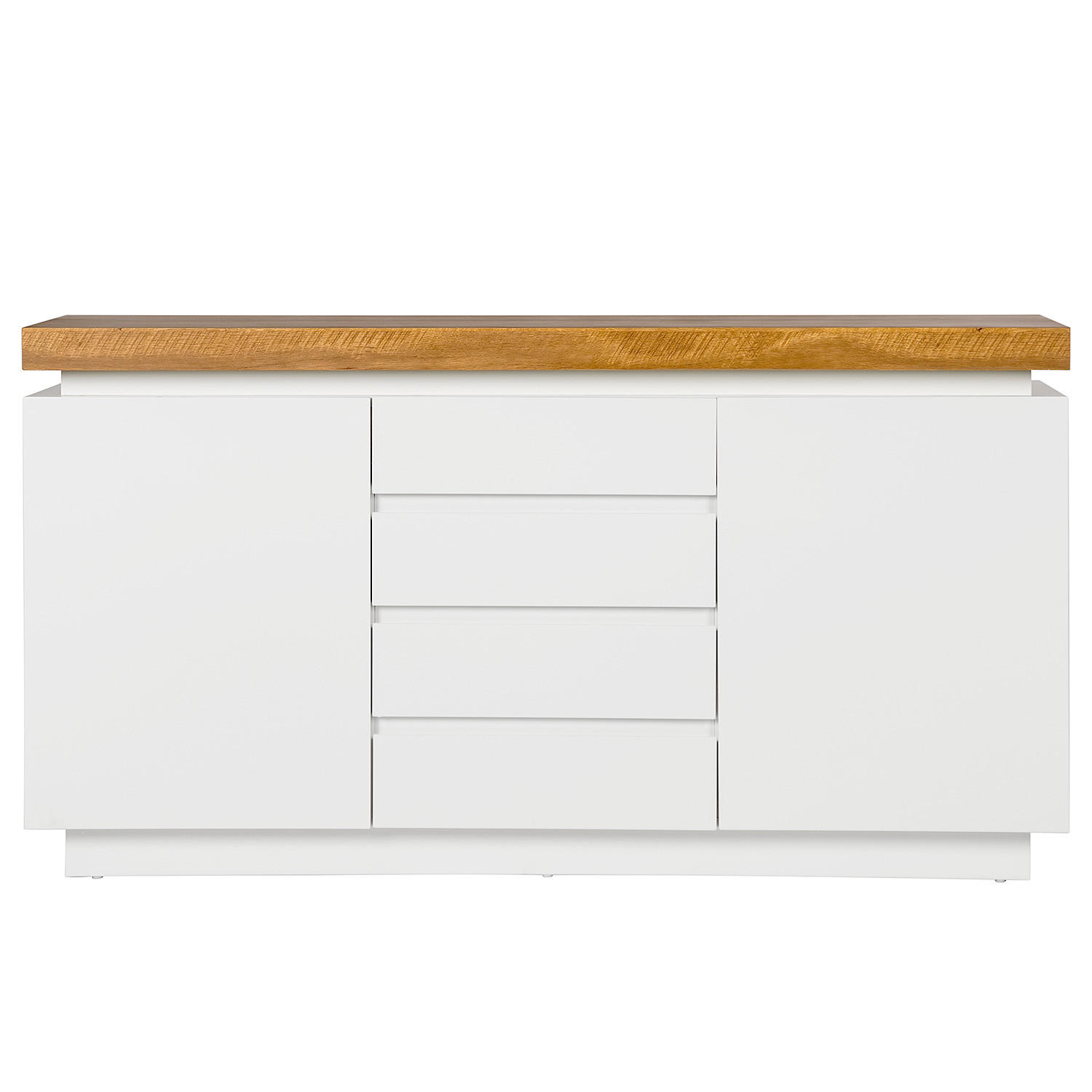 SIDEBOARD mit Beleuchtung - Weiß, Holzwerkstoff (150/80/40cm) - home24