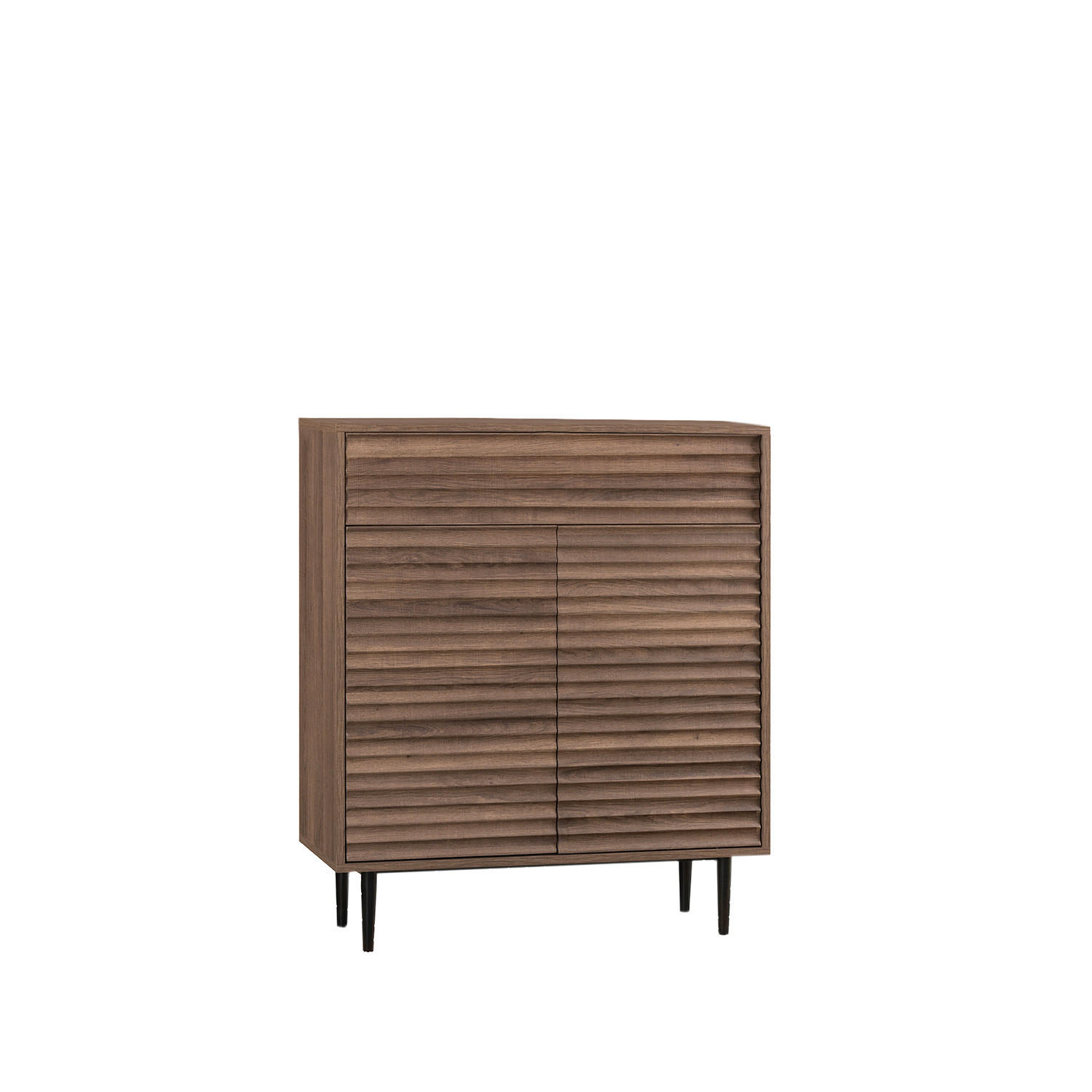 KOMMODE FÜR DIE EINGANGSHALLE Evoke Walnuss 80 cm x 95 cm - Walnussfarben, Holzwerkstoff (80/95/30cm) - Klast Home