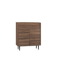 KOMMODE FÜR DIE EINGANGSHALLE Evoke Walnuss 80 cm x 95 cm - Walnussfarben, Holzwerkstoff (80/95/30cm) - Klast Home