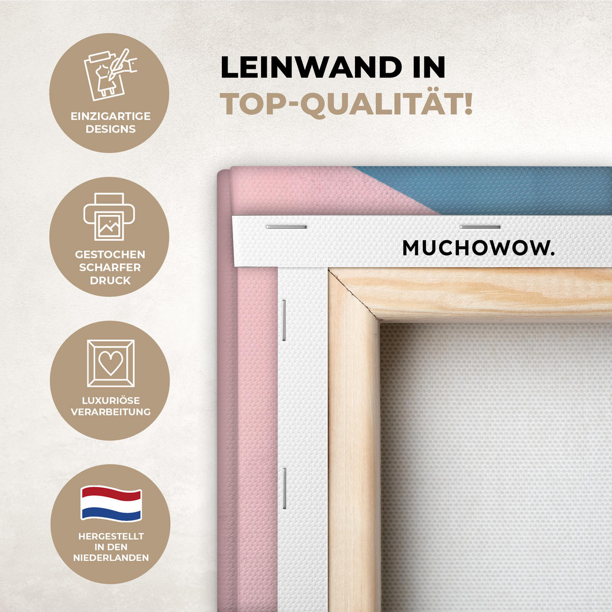 LEINWANDBILD Katze - Treppe - Gebäude - Schattenkontraste Wandbild Wohnzimmer 60x80 cm - Dunkelblau, Textil (60/80cm) - MuchoWow