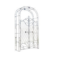 ROSENBOGEN Minden Tor 120x40x220cm Metall Bronze Rankhilfe - Bronzefarben, Metall (120/220/40cm) - DELUKE