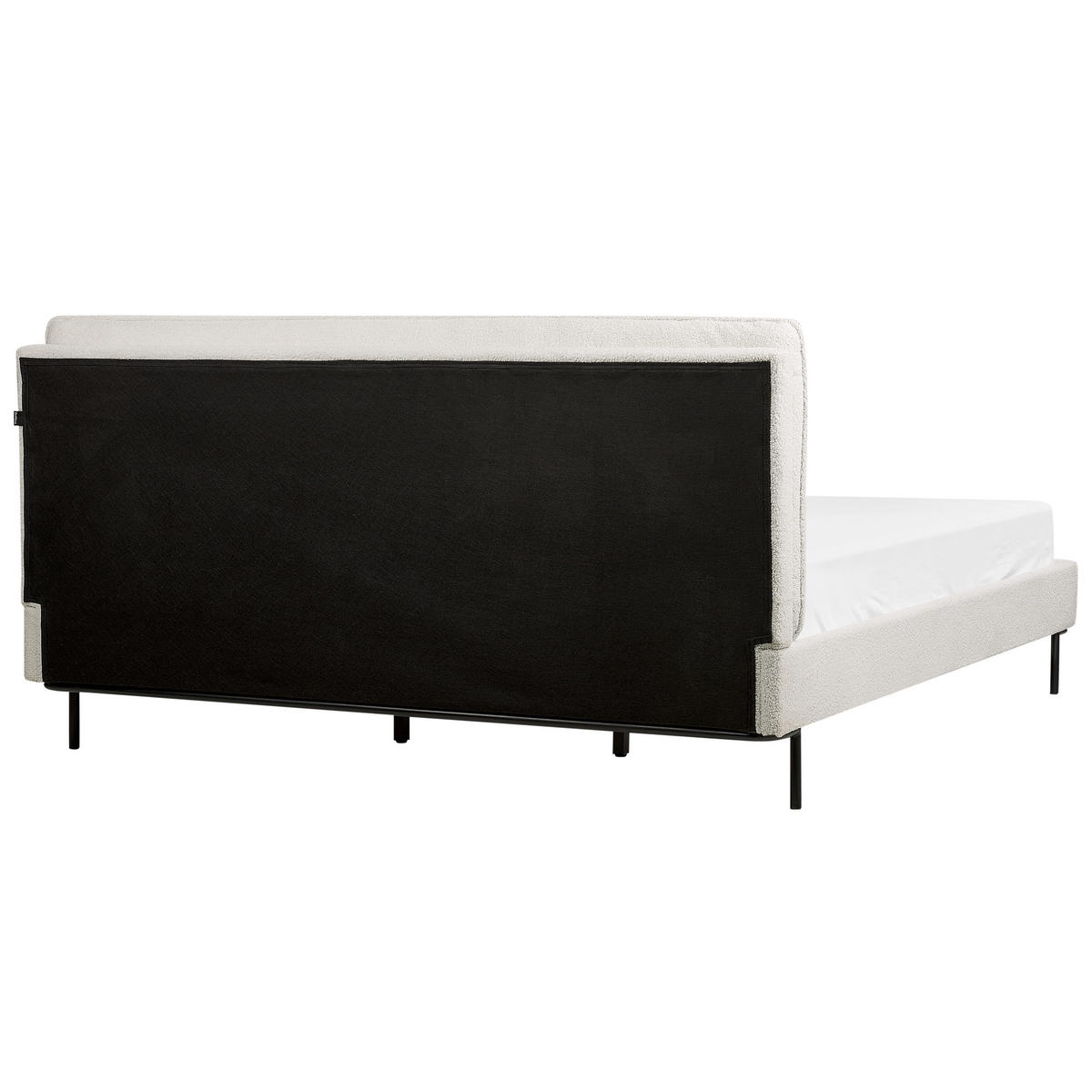 POLSTERBETT mit Lattenrost 180x200 cm Weiß Corio - Creme, Textil (180/200cm) - Beliani
