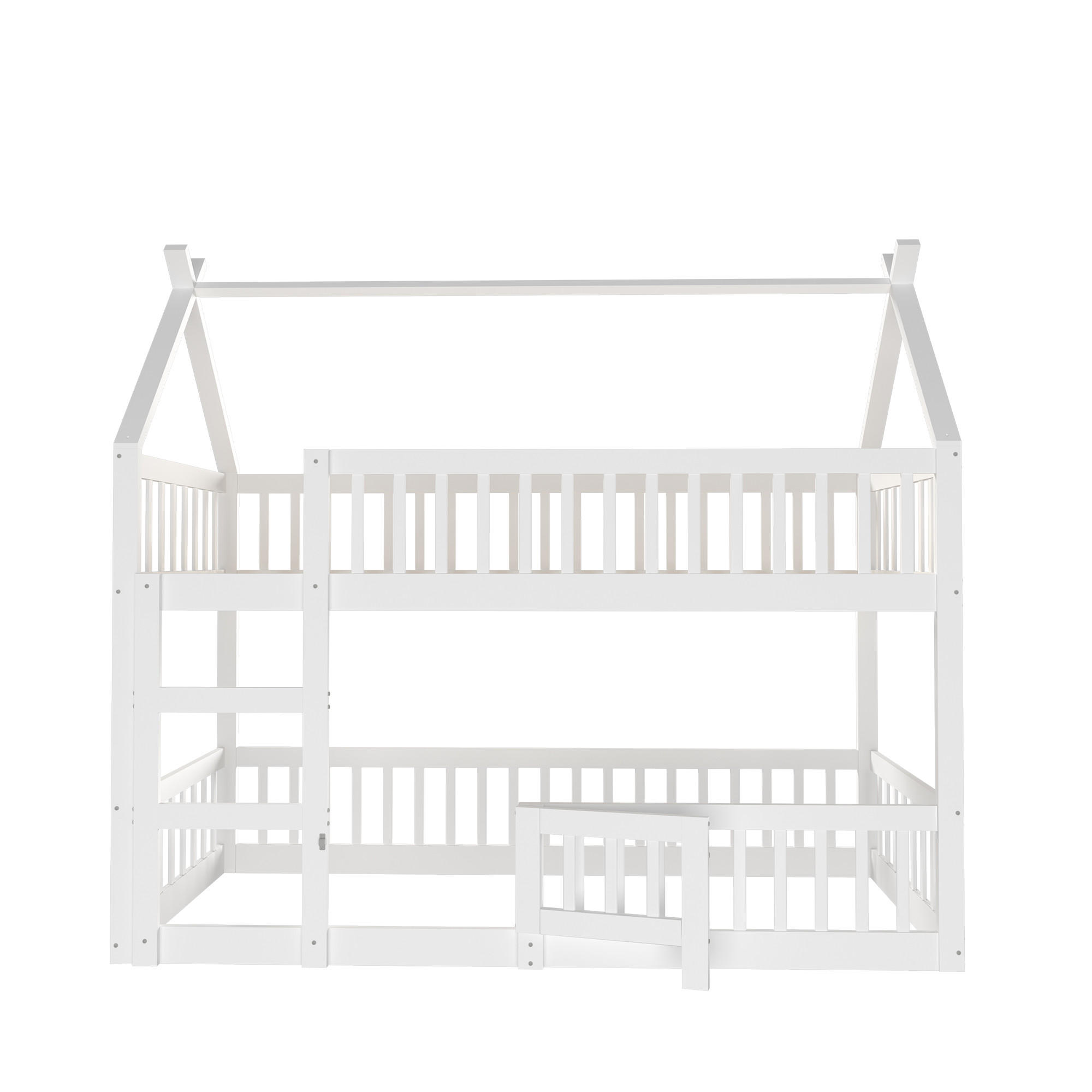 ETAGENBETT Loft Weiß 90x200cm - Weiß, Holz (90/200cm) - ComfortXL