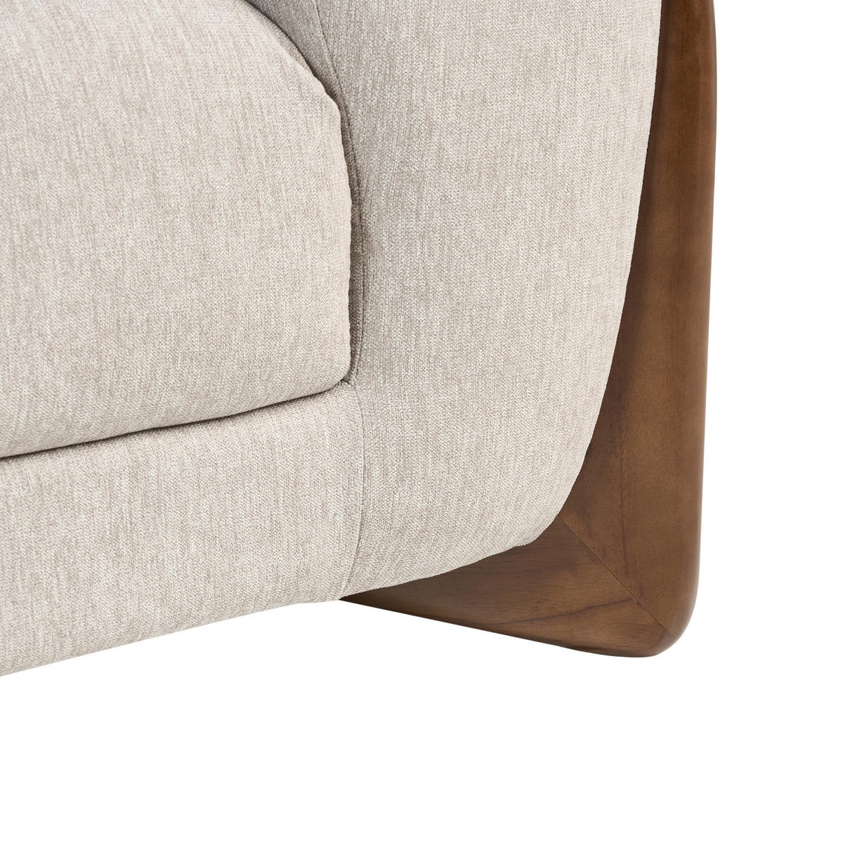 3-SITZER-SOFA Taupe Vinliden - Beige/Braun, Textil (217/62/87cm) - Beliani