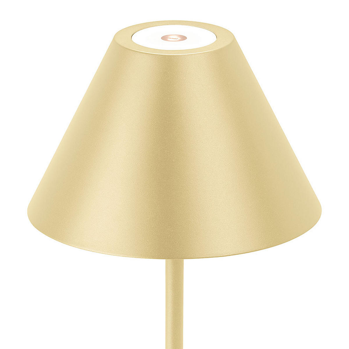 LED TISCHLEUCHTE Sand Aluminium - Bernsteinfarben, Metall (14/14/36cm)