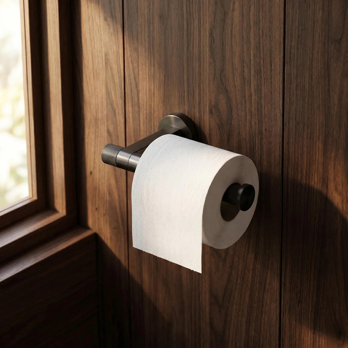 HALTER Für Toilettenpapier Rea 39105 Ori Titan - Titanfarben, Metall (17/4/8cm) - REA