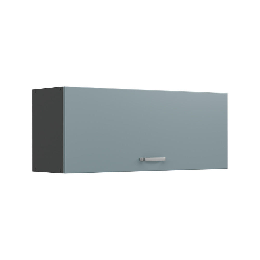 HÄNGESCHRANK R-Line, Blau-Grau/Anthrazit, 100 cm Flach - Anthrazit/Blaugrau, Holzwerkstoff (100/40/31cm) - Vicco