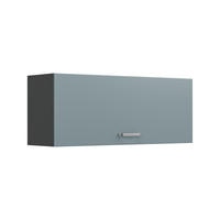 HÄNGESCHRANK R-Line, Blau-Grau/Anthrazit, 100 cm Flach - Anthrazit/Blaugrau, Holzwerkstoff (100/40/31cm) - Vicco