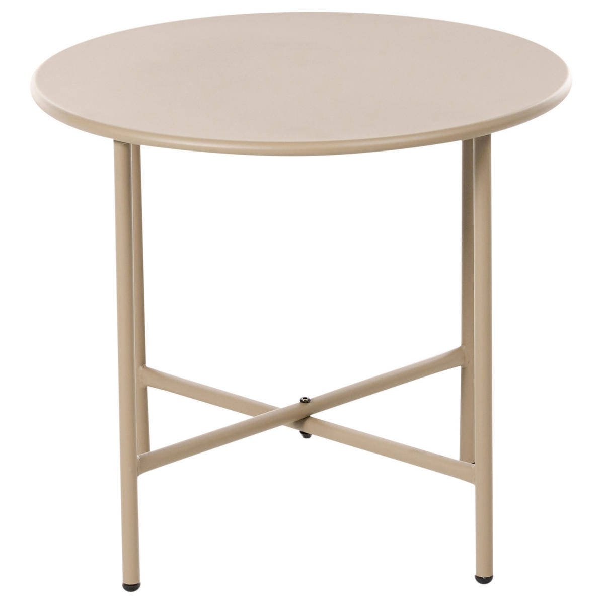 MASĂ BISTRO 50/50 cm metal bej Ovaro - bej, metal (50/50/45cm) - Beliani