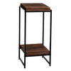 BLUMENTISCH quadratisch Dunkelbraun - Dunkelbraun, Holzwerkstoff (32/30/82cm) - MCW
