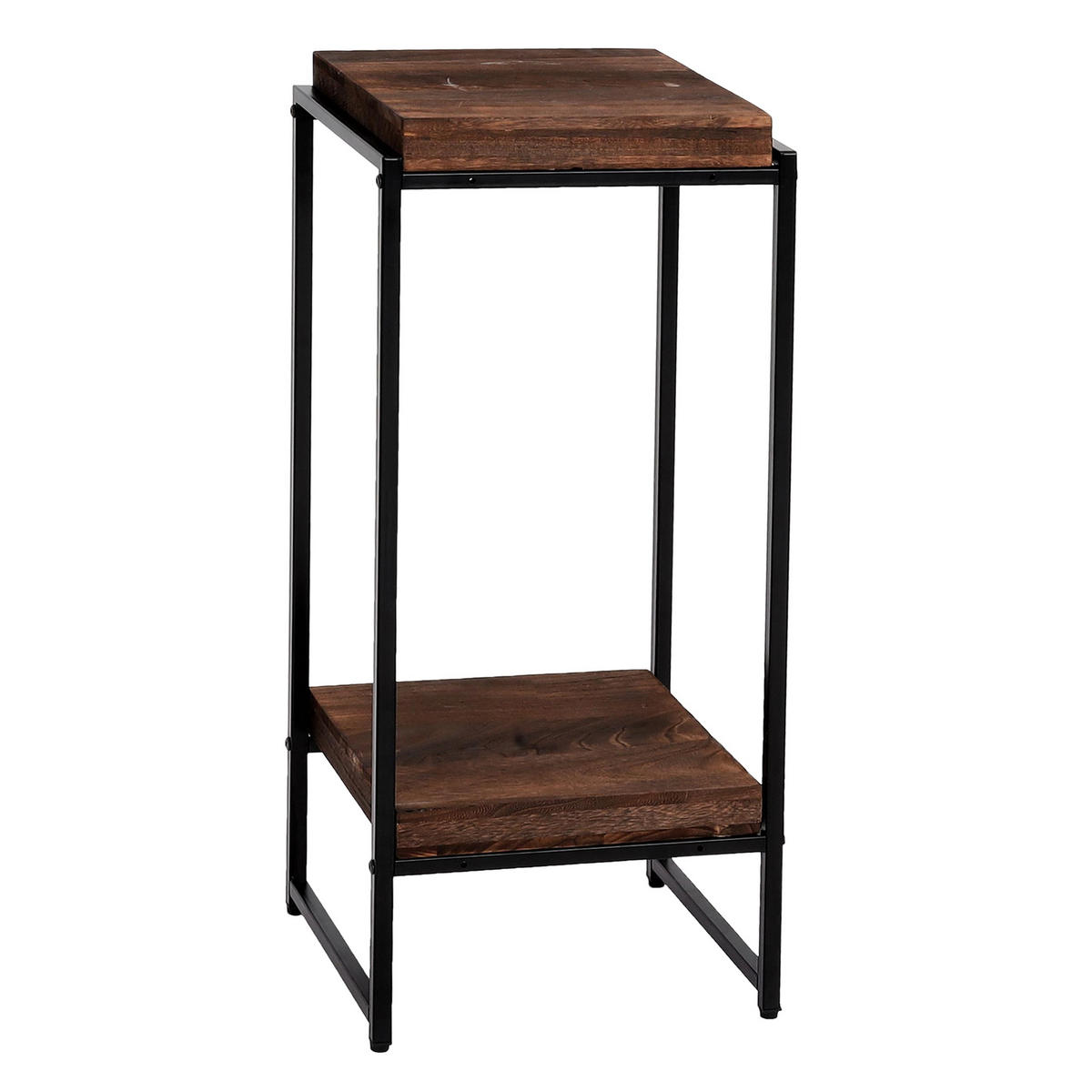 BLUMENTISCH quadratisch Dunkelbraun - Dunkelbraun, Holzwerkstoff (32/30/82cm) - MCW