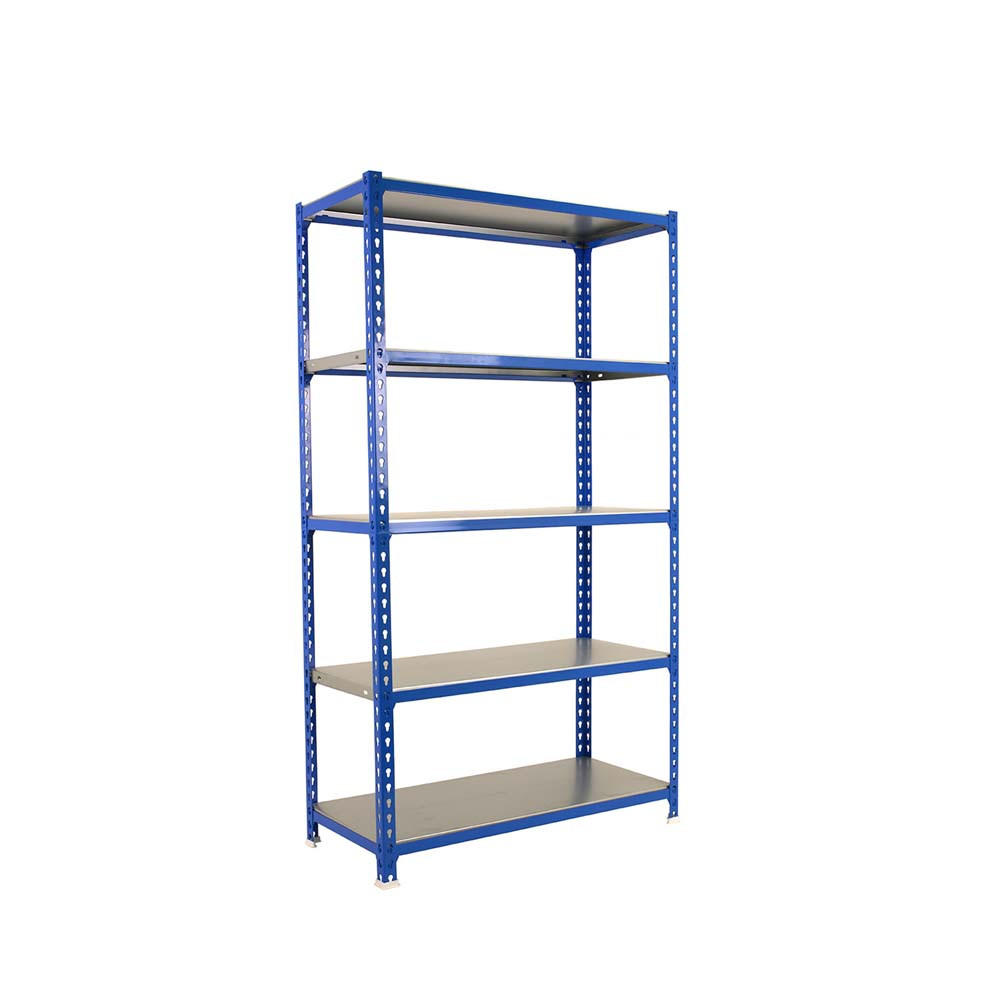 SCHWERLASTREGAL Big Metal Shark HxBxT 200 x 100 x 40 cm Fachlast 180 kg Blau-Verzinkt - Blau, Metall (100/200/40cm) - PROREGAL