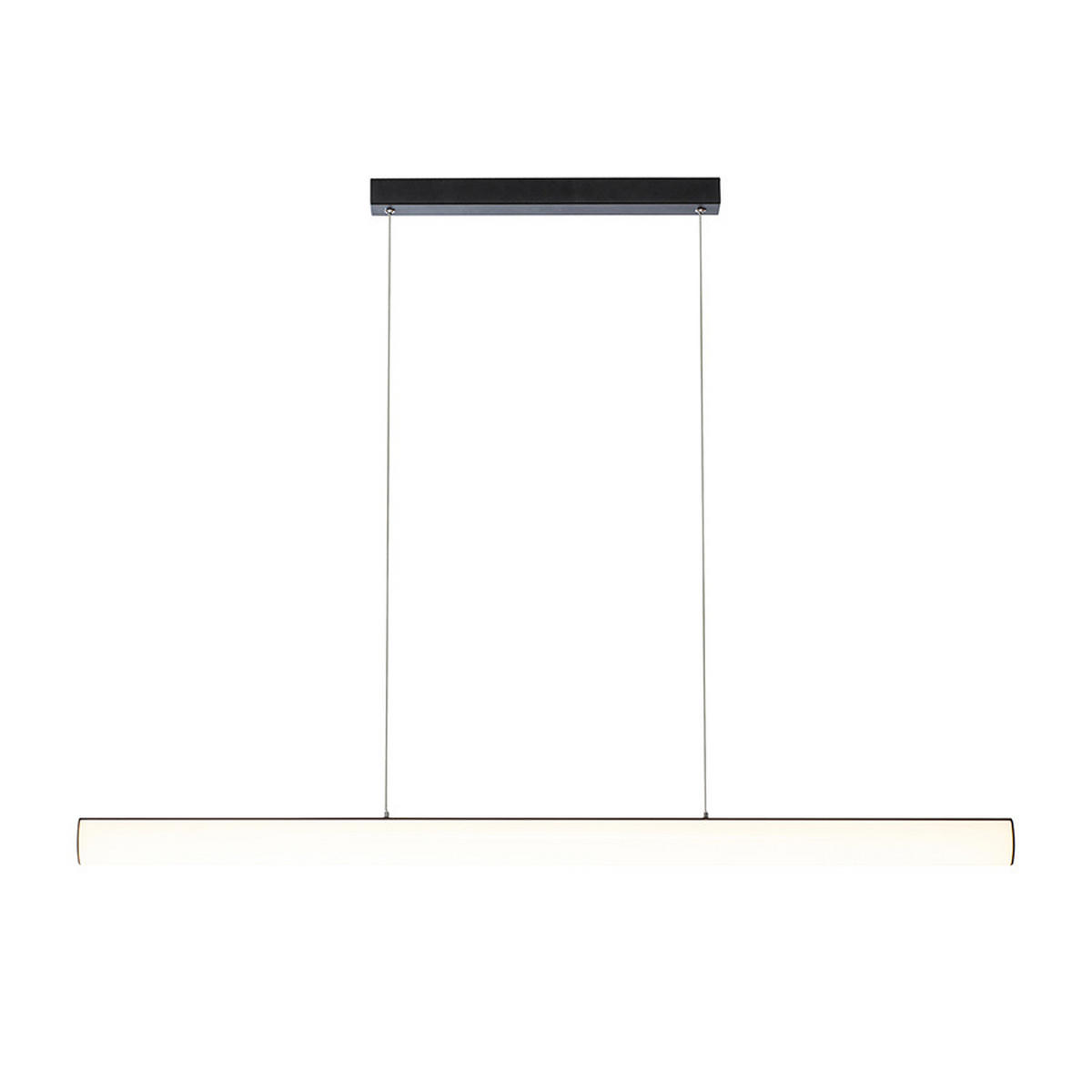 PENDELLEUCHTE RIVIER LED I schwarz 24 W - Schwarz, Metall (30/30/120cm) - Rendl