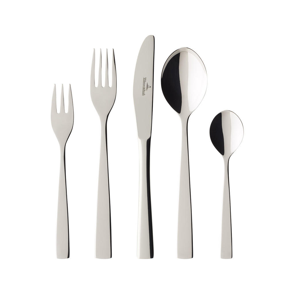 TAFELBESTECK Elisabeth silber 30er Set - Silberfarben, Metall - Villeroy & Boch