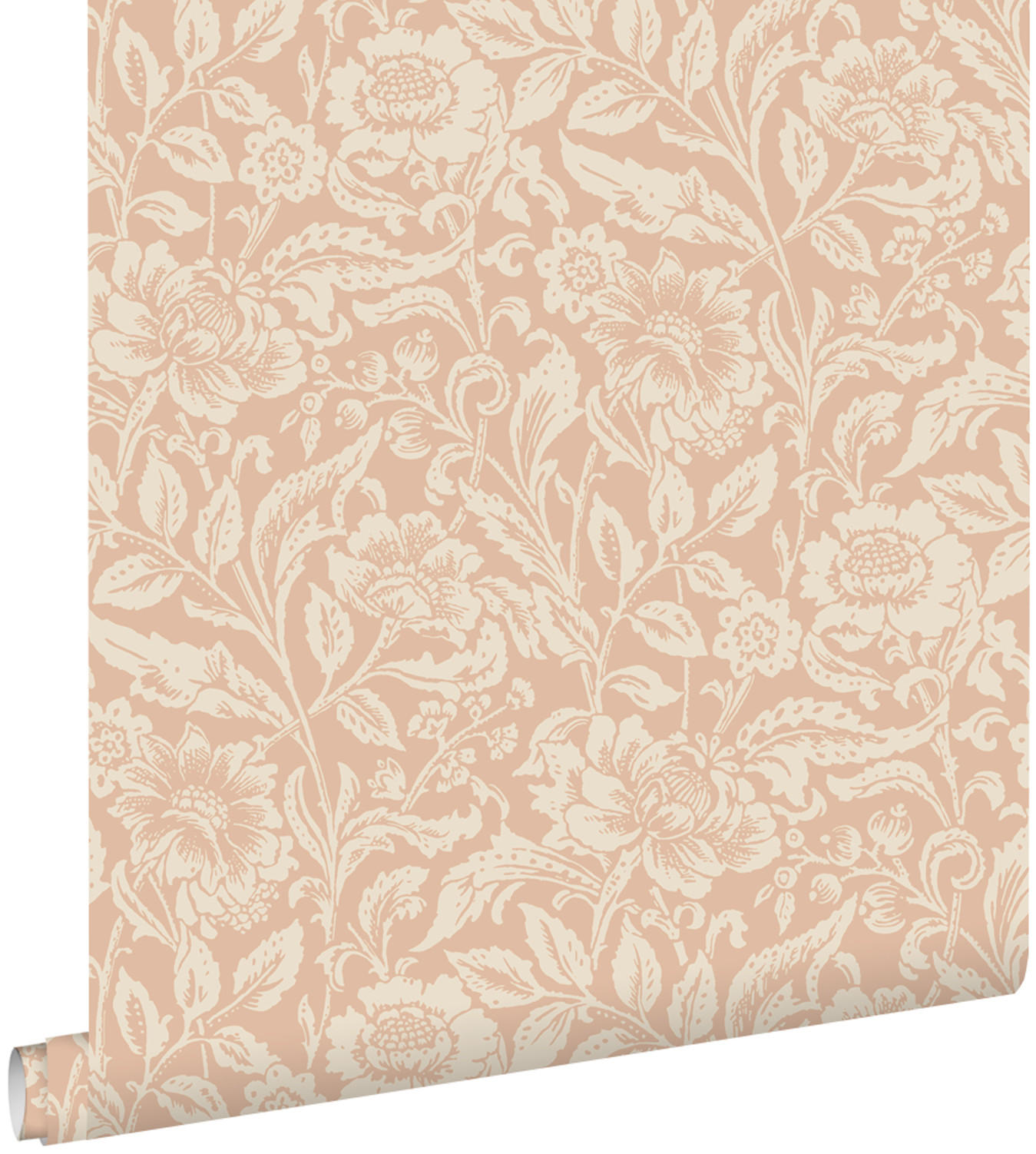 TAPETE Blumenmuster 53 cm x 10.05 m - Terracotta, Papier (53/1000cm) - ESTAhome