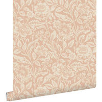 TAPETE Blumenmuster 53 cm x 10.05 m - Terracotta, Papier (53/1000cm) - ESTAhome