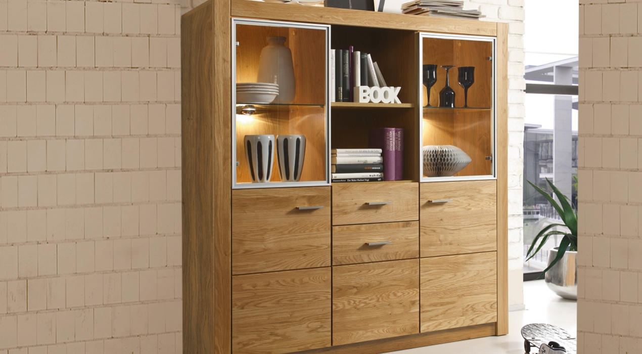 Highboard in Asteiche 
