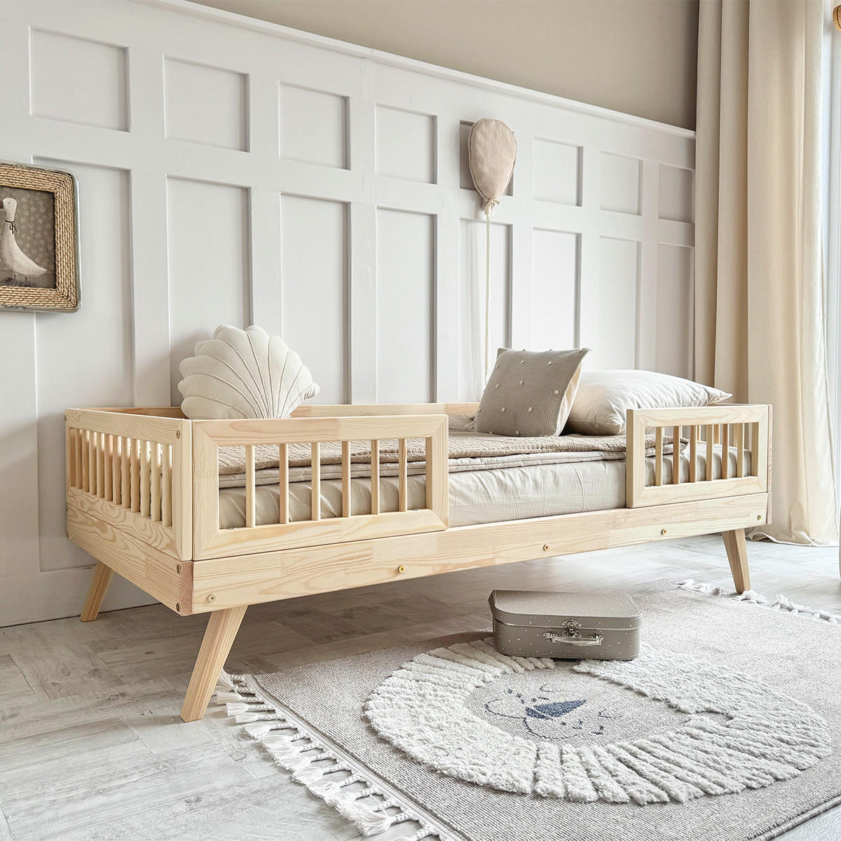 POSTEL 90/190 Maylis Přírodní dřevo - hnědá, dřevo (90/190cm) - Petits-meubles