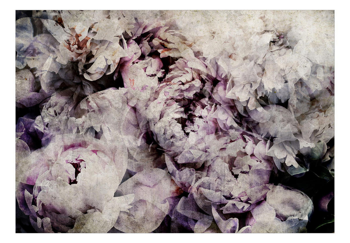 VLIESTAPETE Grau 100/70 cm - Lila/Grau, Textil (100/1cm) - KUNSTLOFT