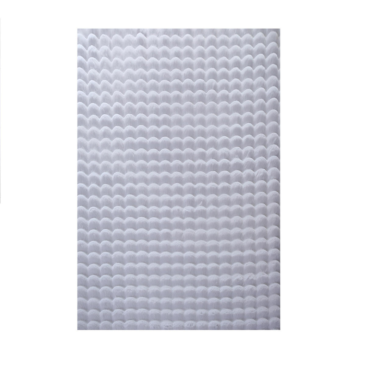 TEPPICH Waschbar Hochflor Uni Polyester Wohnzimmer Silber Läufer 80x150 - Silberfarben, Textil (80/150cm) - KADIMA DESIGN