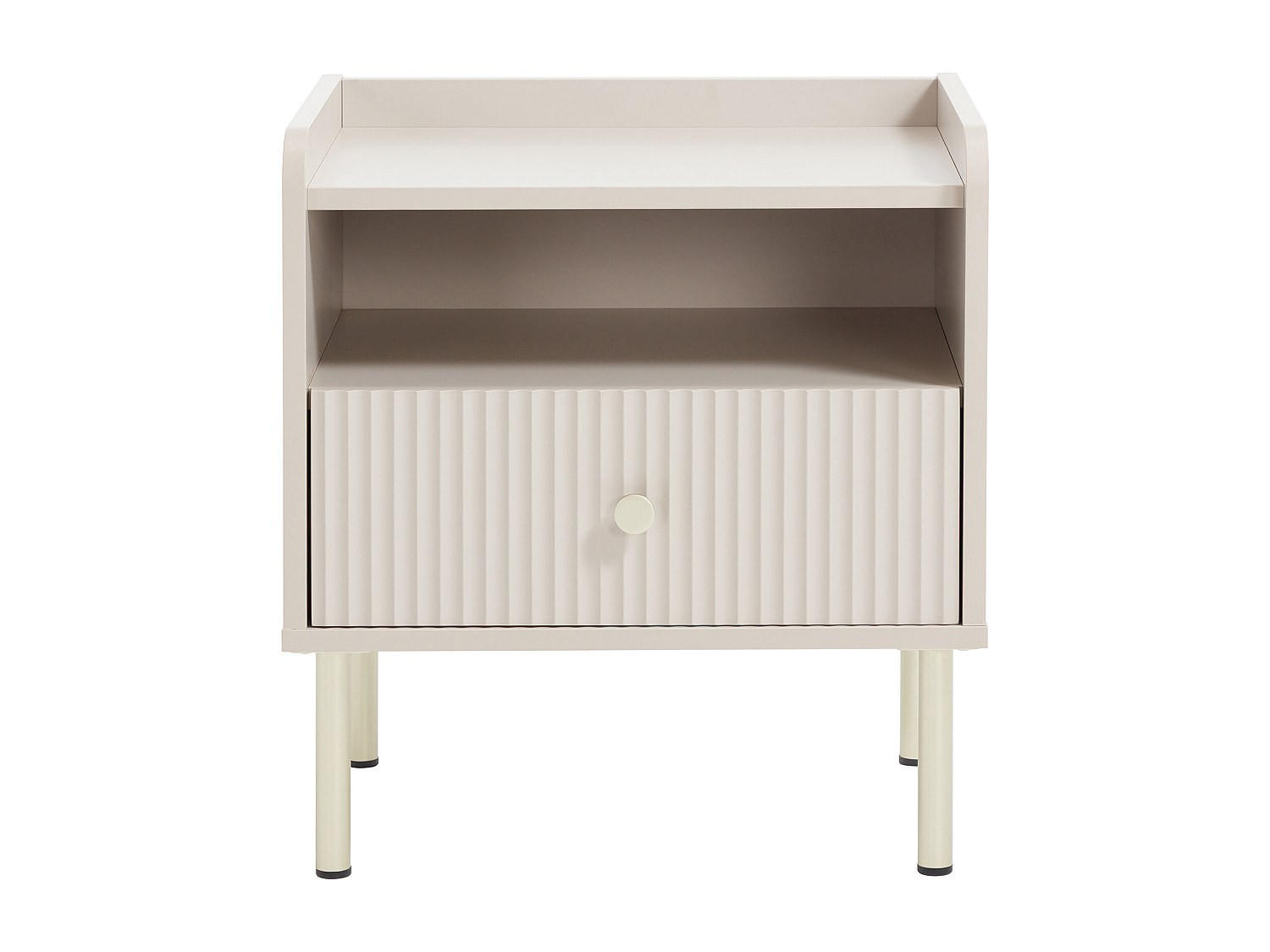 Vente-Unique Nachttisch Beige 50x54x40 cm